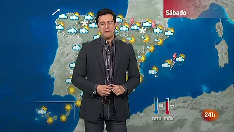Nubes en el norte peninsular y lluvias en Galicia y los Pirineos - El tiempo | Ver