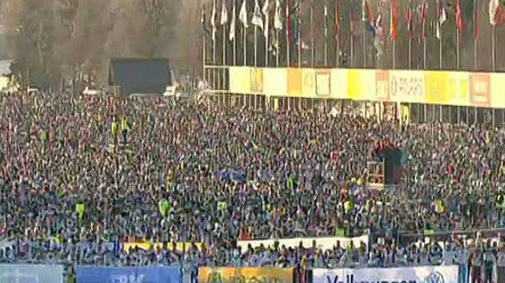 Telediario 1 - Masiva prueba de esquí