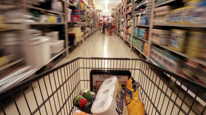 Telediario 1 - Gasto en cesta de la compra