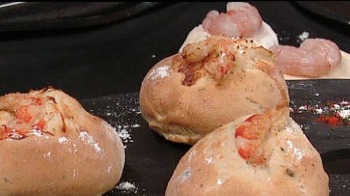 RTVE Cocina - Pan al ajo con esencia de marisco