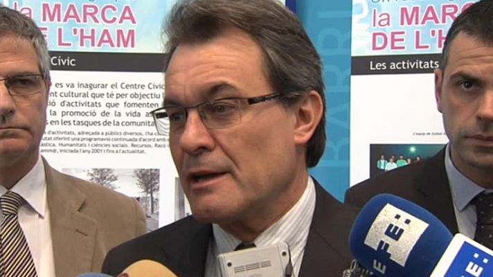 Telediario 1 - Reacciones ante la huelga general