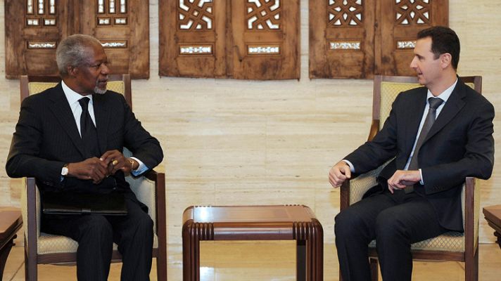 Telediario 1 - Encuentros diplomáticos sobre Siria