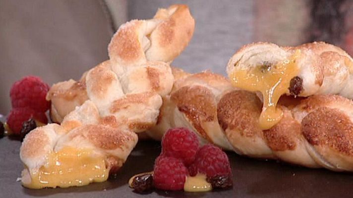 RTVE Cocina - Trenzas de hojaldre rellenas