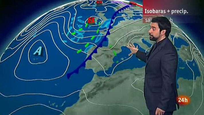 El tiempo - La Aemet prevé nevadas en zonas altas del noroeste peninsular