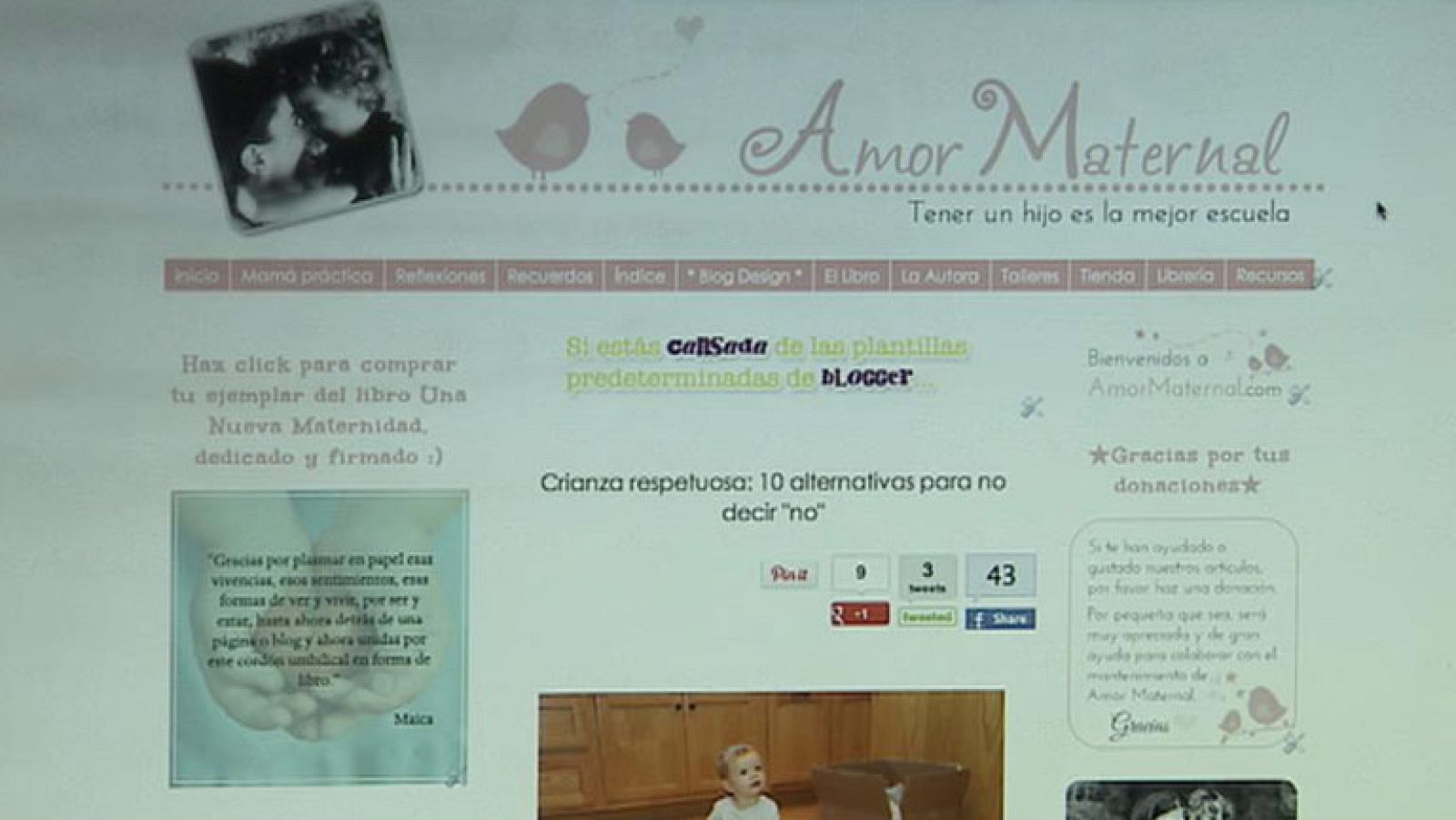 Compartir experiencias de maternidad y educación en la red