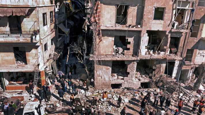 Telediario 1 - Dramática situación en Siria