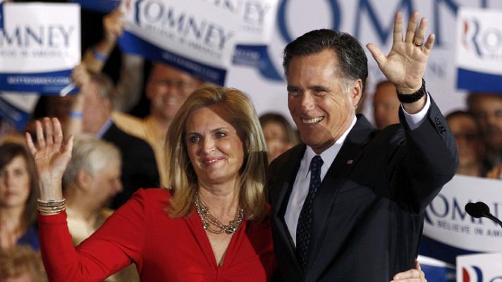 Telediario 1 - Mitt Romney vence en Illinois