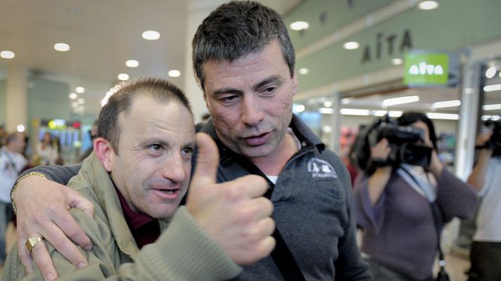 Telediario 1 - Óscar Sánchez vuelve a casa