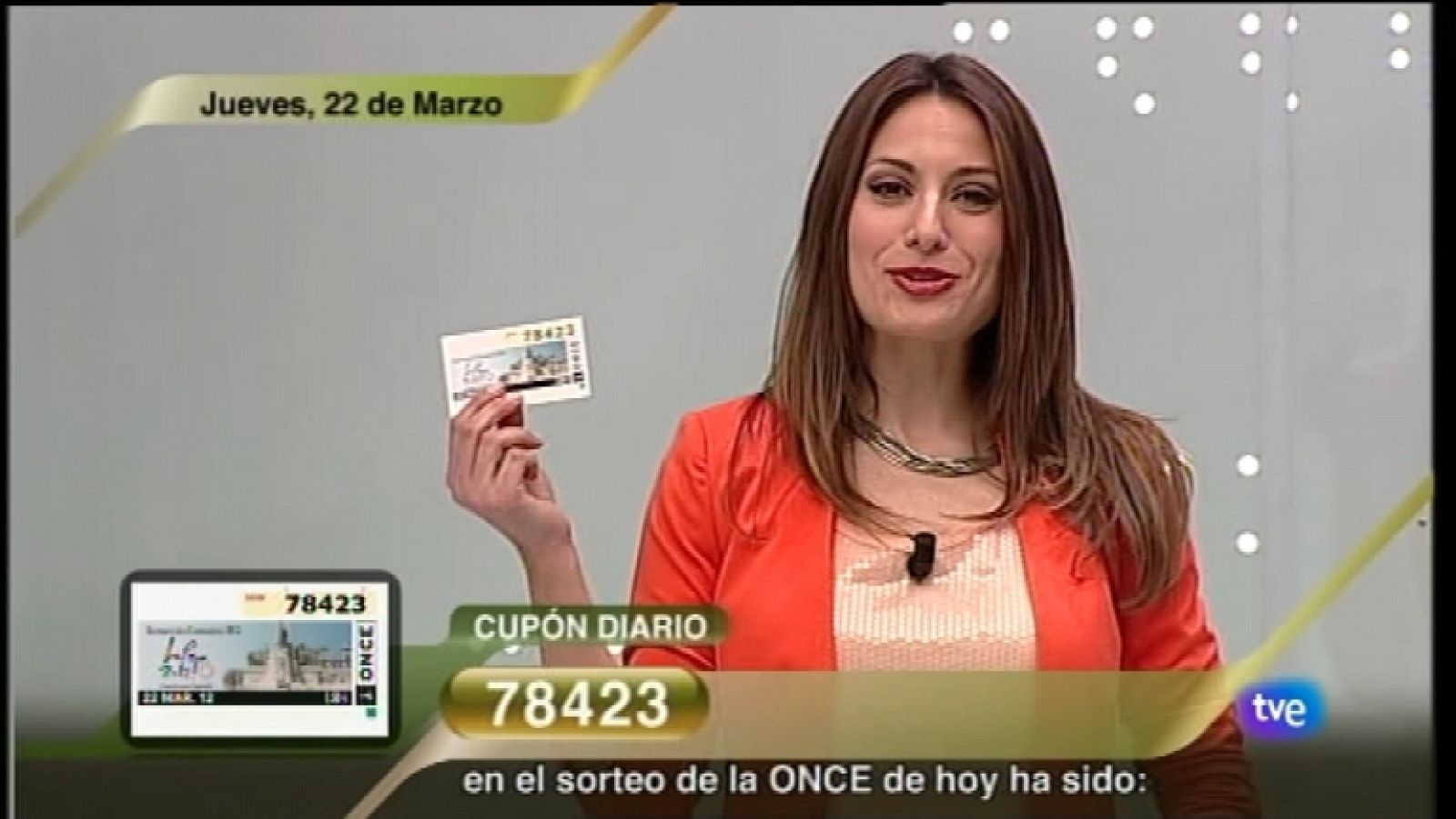 Sorteo ONCE - 22/03/12 - Ver ahora