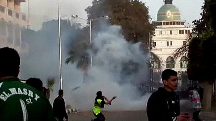Telediario 1 - Enfrentamientos en Port Said