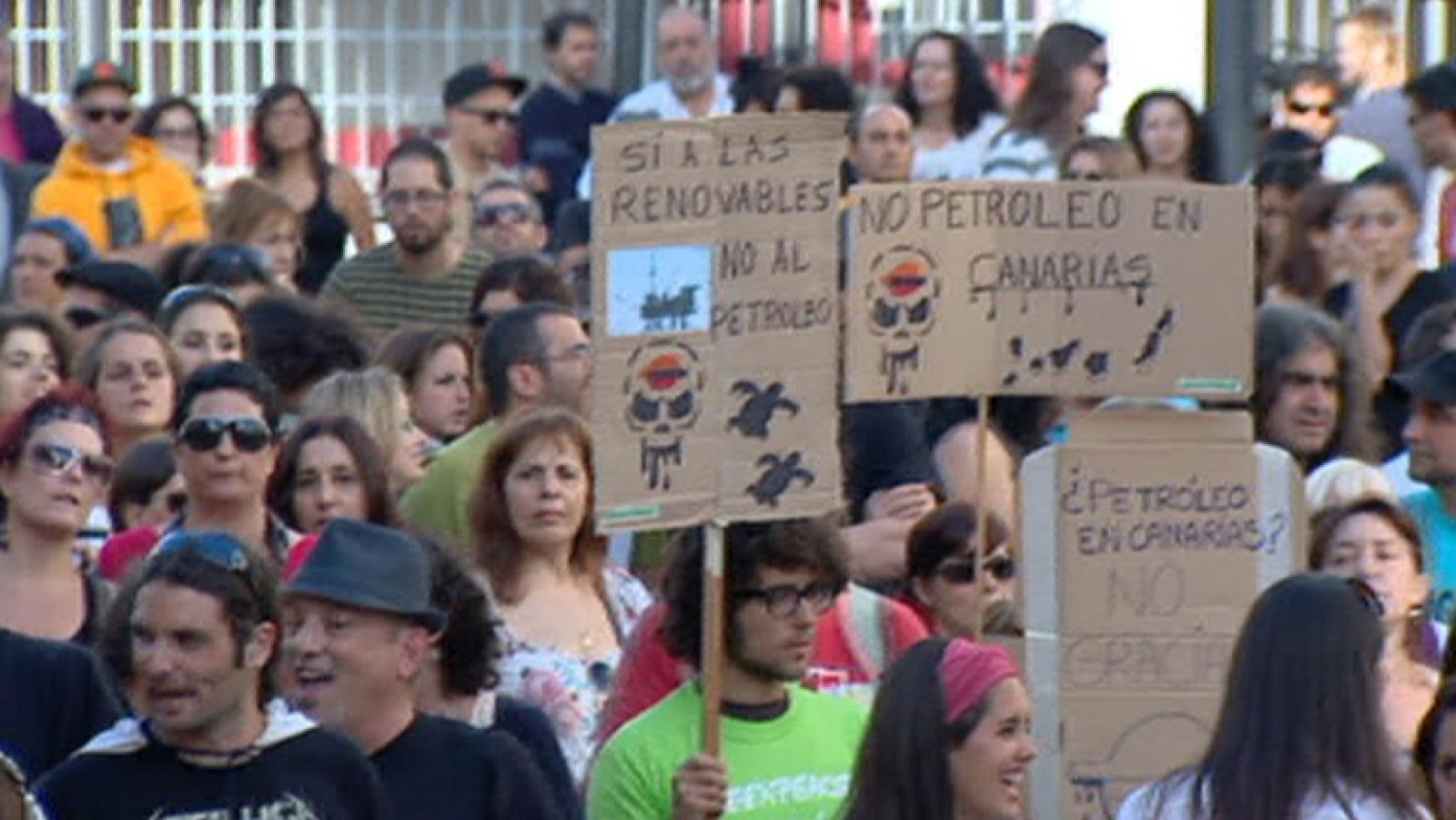 Jornada de protestas en Canarias contra las prospecciones petrolíferas
