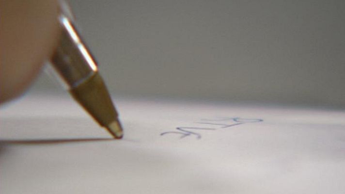 Telediario 1 - Exposición de cartas manuscritas