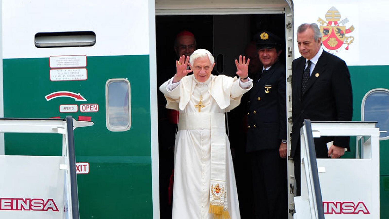 Benedicto XVI llega a La Habana