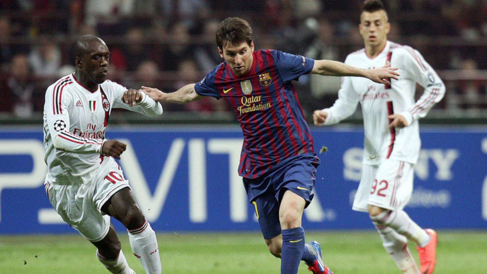 Tablas entre el Barça y el Milán