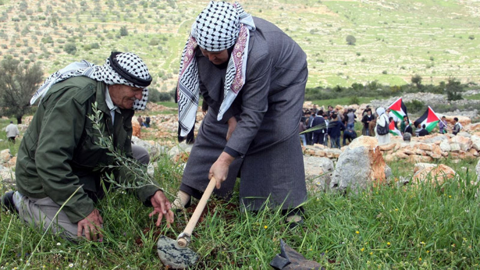 Los palestinos celebran el Día de la Tierra