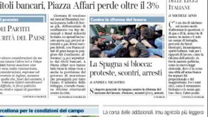 Los diarios internacionales se hacen eco de la huelga general en España