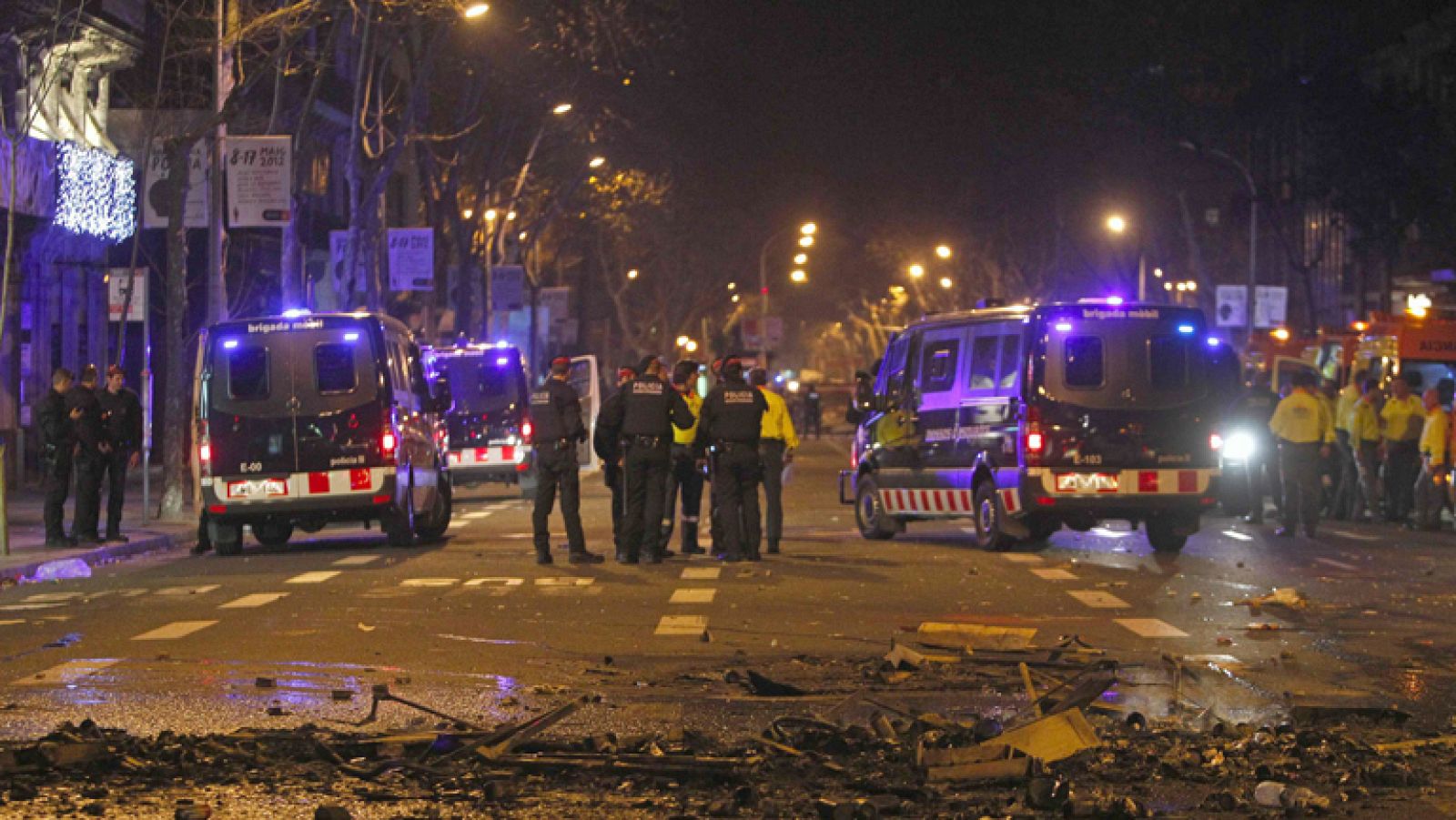 66 detenidos por los disturbios de Barcelona pasan la tarde declarando en los juzgados