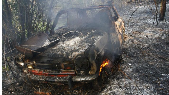 Telediario 1 - Incendio en Fragas do Eume
