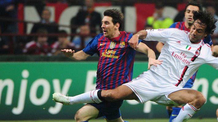 Telediario 1 - El Barça se juega su pase a semifinales ante el Milan