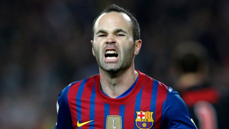 El centrocampista del FC Barcelona Andrés Iniesta ha marcado el tercer gol de su equipo en el minuto 53, acercando un poco más a su equipo a las semifinales de Champions League.