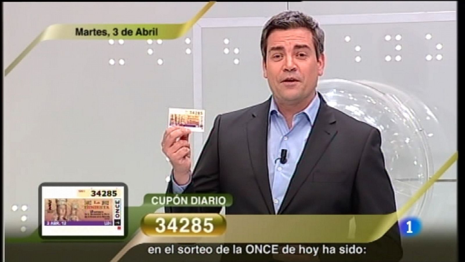 Sorteo ONCE - 03/04/12 - Ver ahora