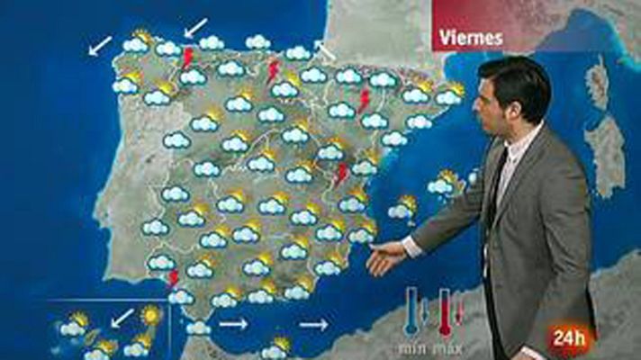 El tiempo - Chubascos fuertes en Aragón