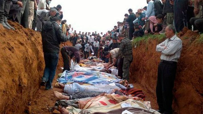 Telediario 1 - Continúa la represión en Siria