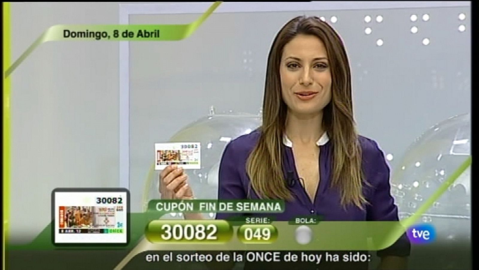 Sorteo ONCE - 08/04/12 - Ver ahora