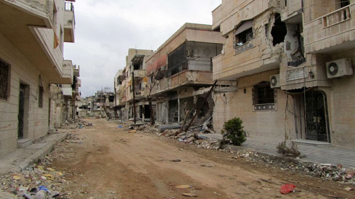 Telediario 1 - Continúan los combates en Siria