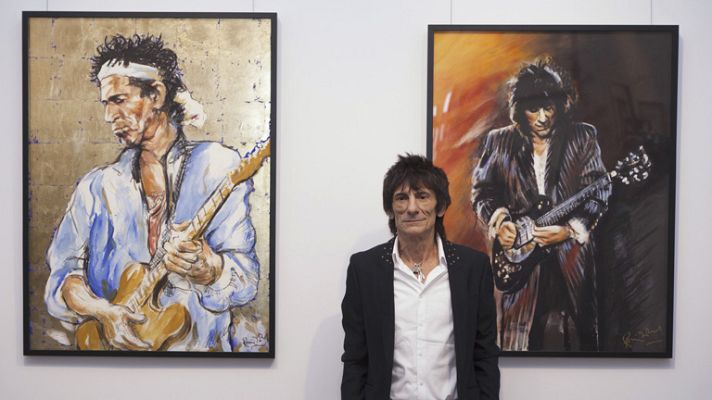 Telediario 1 - Las pinturas de Ronnie Wood