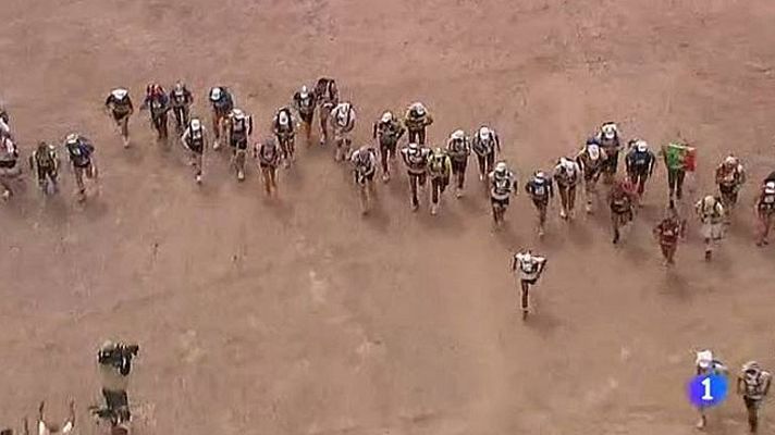 Telediario 1 - El Maratón de las Arenas, una de las carreras más duras del mundo