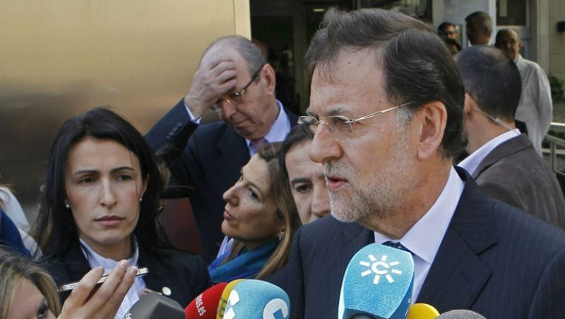 Rajoy ve al rey "muy animado"