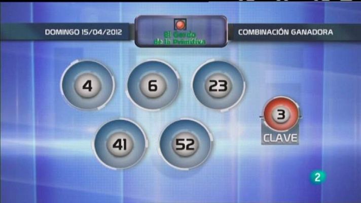 Loterías - Lotería diaria - 15/04/12