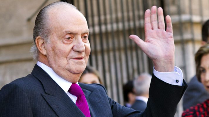 Telediario 1 - La Reina visita al Rey