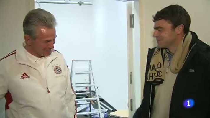 Telediario 1 - Heynckes-Sanchís, el reencuentro del técnico y el capitán de la 'Séptima'