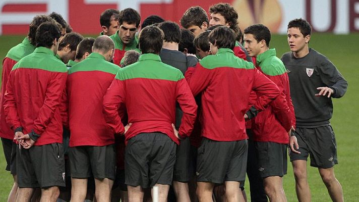 Telediario 1 - El Athletic se conjura para acabar con el Sporting de Lisboa