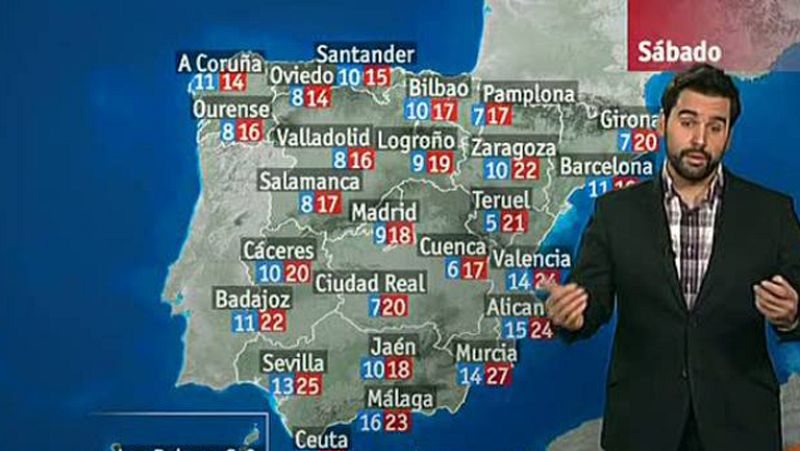Lluvias débiles en Galicia, Cantábrico y Castilla y León