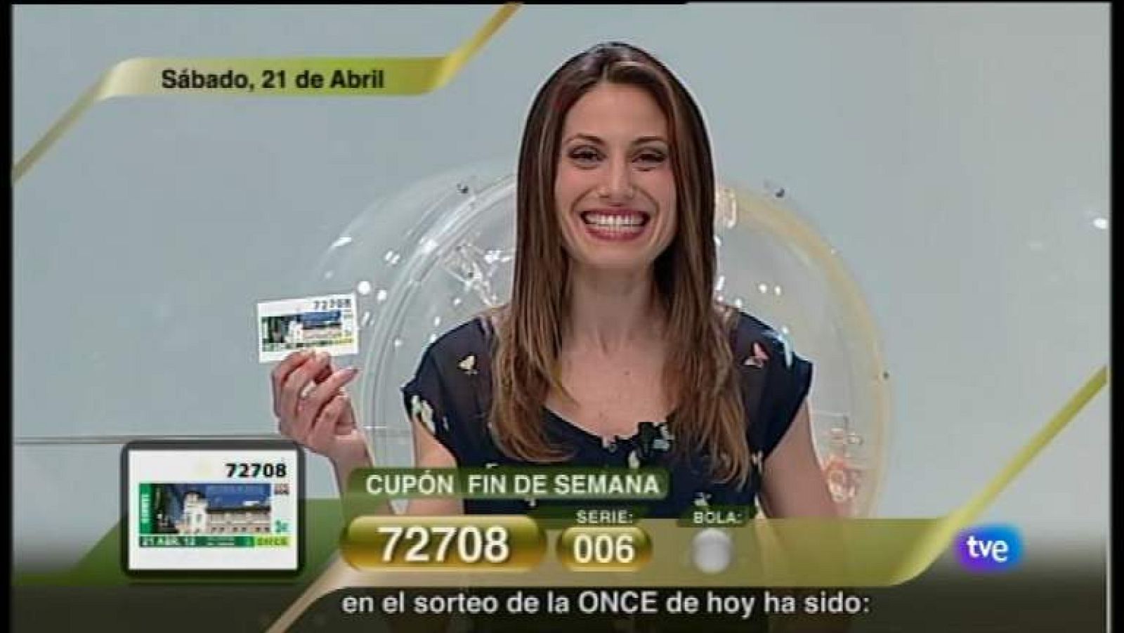 Sorteo ONCE - 21/04/12 - Ver ahora