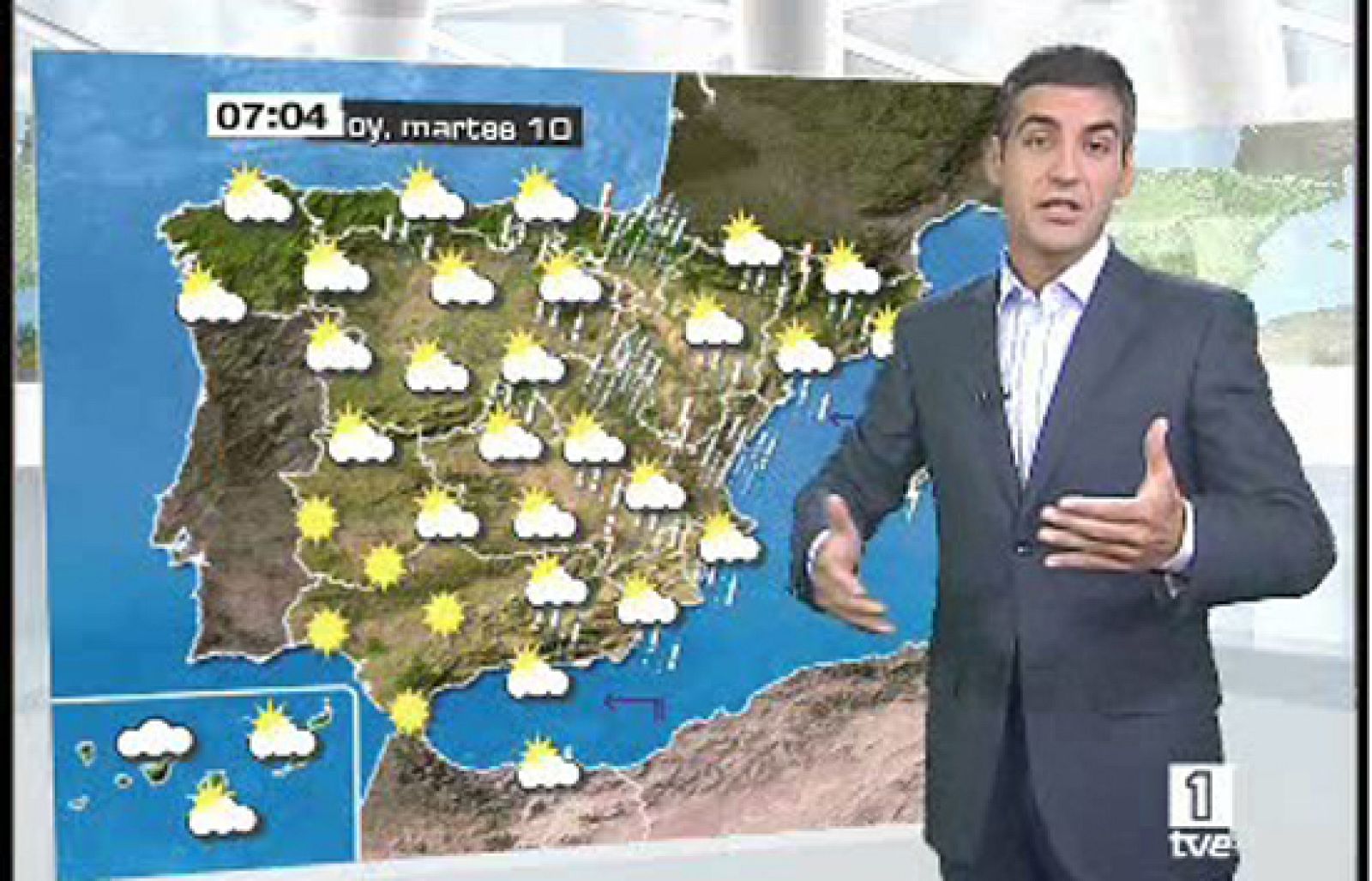 Lluvias fuertes en Comunidad Valenciana y en Baleares