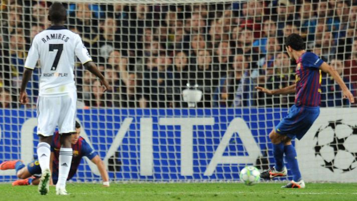 Champions League - Busquets abre el marcador (1-0)