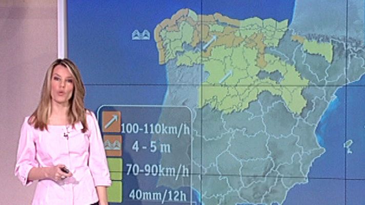 El tiempo - Lluvias en el noroeste peninsular