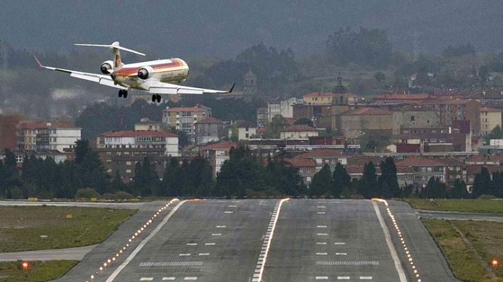 Telediario 1 - Paso de la borrasca Petra