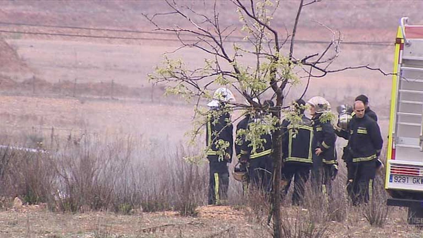 Dos militares mueren al estrellarse el avión durante el vuelo de instrucción