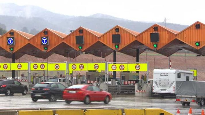 Telediario 1 - "Yo no pago" los peajes