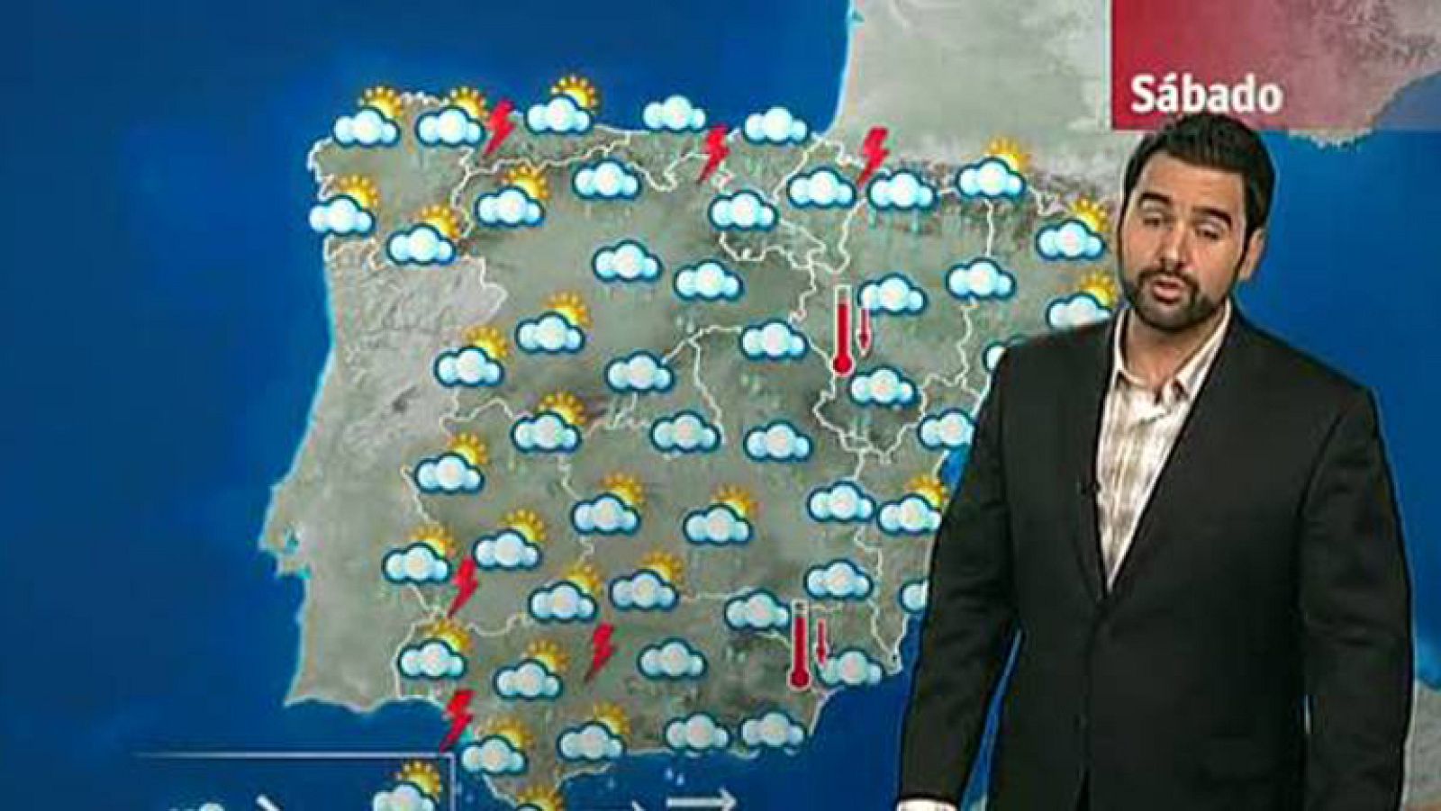 Descenso de las temperaturas en el sureste y lluvias en el noreste peninsular