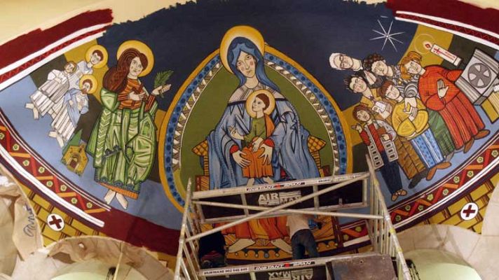 Telediario 1 - El arte más urbano en la iglesia