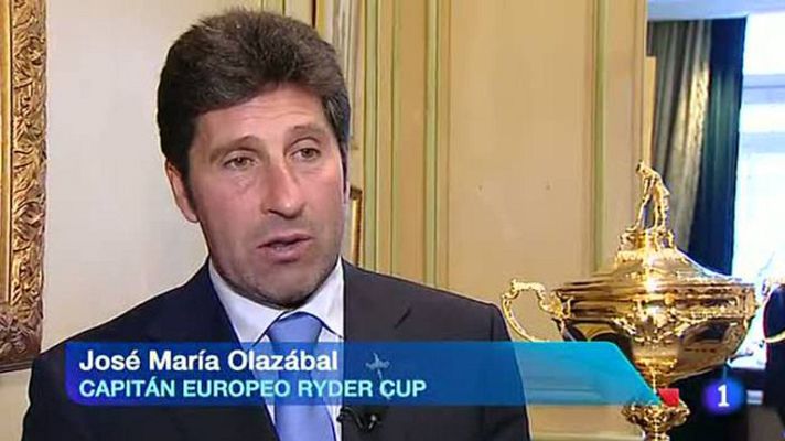 Telediario 1 - La Ryder Cup de Golf en Madrid