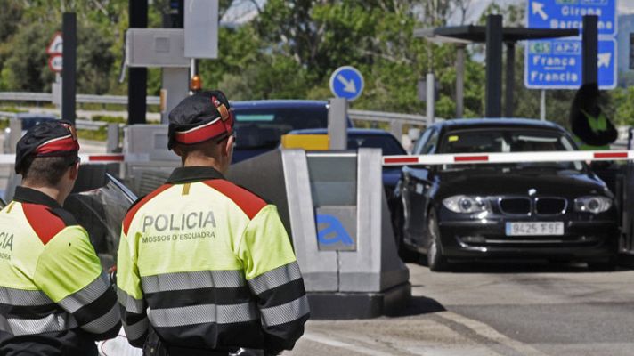Telediario 1 - Los conductores catalanes se niegan a pagar los peajes