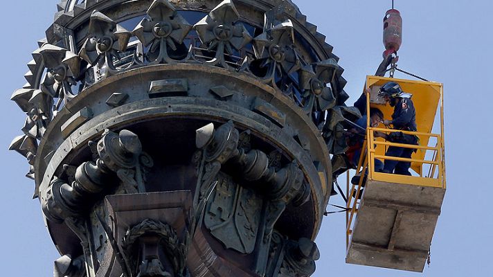 Telediario 1 - Seis turistas atrapados