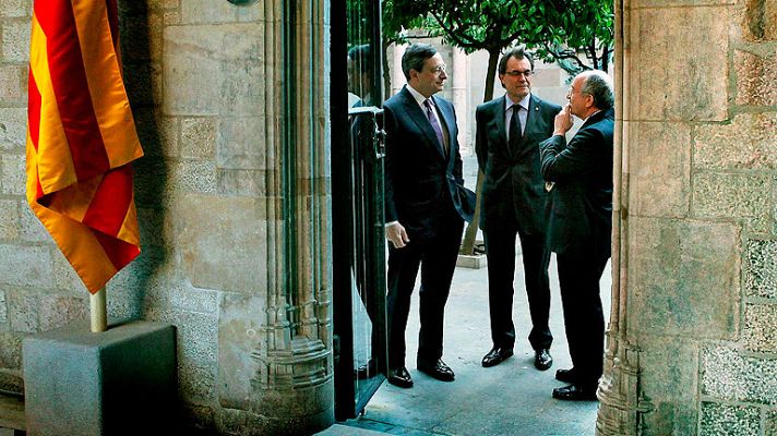 Telediario 1 - Reunión del BCE en Barcelona